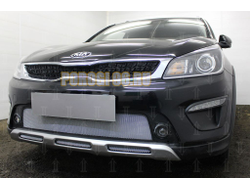 Защита радиатора KIA Rio X-Line 2017- chrome середина