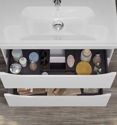 Мебель для ванной Opadiris Элеганс 80 белый матовый (с зеркалом)