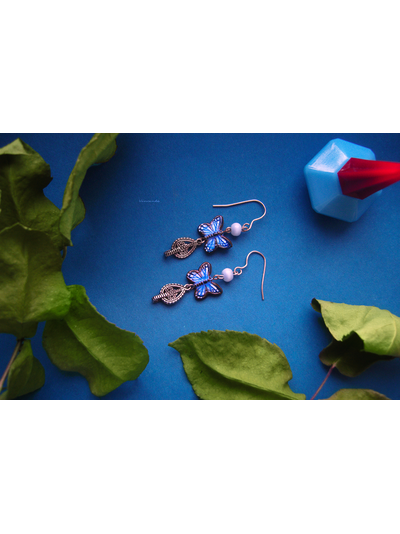 "Посланницы небес", серьги-бабочки из коллекции "добрые серёжки" (благотворительность)
