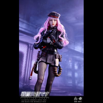 Рапи (Goddess of Victory: NIKKE) - Коллекционная фигурка 1/6 Battle Angel Series Part One Black Fire Mirabelle Rose (BG-001) - POPTOYS x COLOUR STUDIO