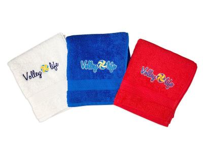 Полотенце среднее красное