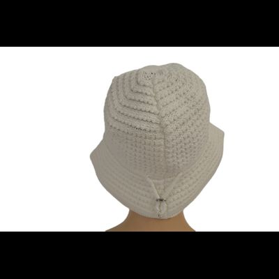 Шляпа Vizio 1537 FF белая стразы