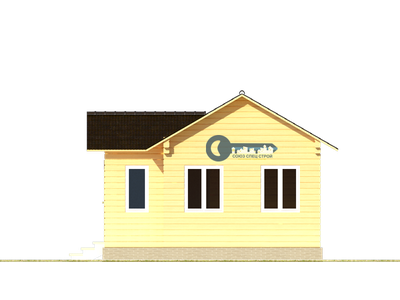 Б-06 ГАБАРИТНЫЕ РАЗМЕРЫ: (5,5Х6М) 1 ЭТАЖ, ОБЩАЯ ПЛОЩАДЬ: 27М²