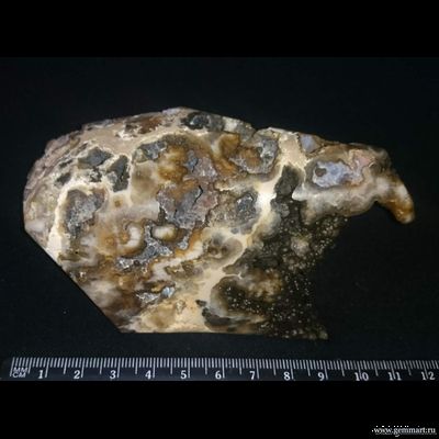 Халцедон - полированный срез