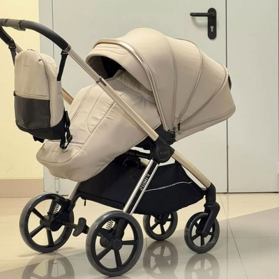 Детская коляска 3 в 1 Luxmom 999 Бежевый