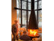 Камин VEREN  островной с электроподъемником стёкол