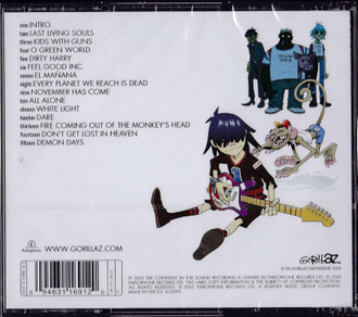 Купить диск Gorillaz - Demon Days в интернет-магазине CD и LP "Музыкальный прилавок" в Липецке