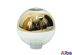 Шар 300мм с золотым напылением Светильник уличный 30см