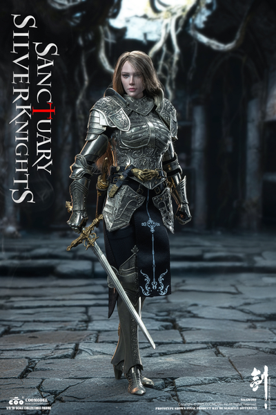 ПРЕДЗАКАЗ - Стражница святилища в серебряном - Коллекционная фигурка 1/6 SWORDS OF CHAOS - SILVER TEMPLE GUARDIAN (NICKEL SILVER EDITION) (SW003) - COOMODEL ?ЦЕНА: 41900 РУБ.?