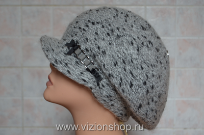 Зимняя кепка для женщин Италия Vizio 5520 серая