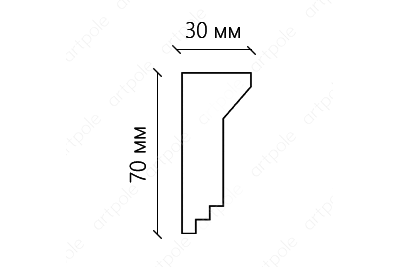 Карниз гладкий SKT7