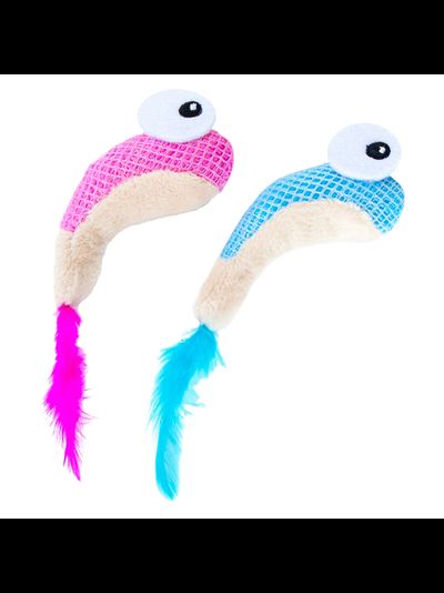 Игрушка для кошек Dental "Креветки" с кошачьей мятой