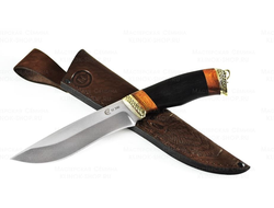 Охотничий нож из порошковой стали М390 «Беркут» рукоять из ценных пород дерева