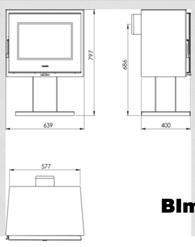 Дровяной камин PANADERO Verne стальной