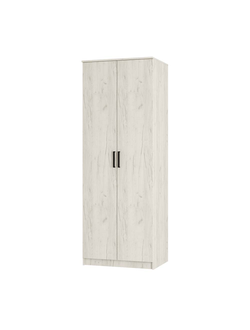 Шкаф 2-х створчатый Фиеста дуб крафт белый (BTS)