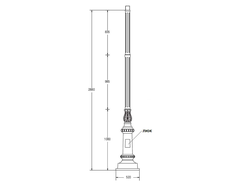Опора TYPE A3 ОПОРА ПАРКОВАЯ