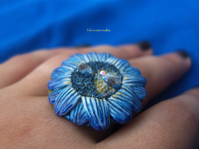 Наблюдатель Рассвета. Необычное кольцо-цветок из Страны Чудес