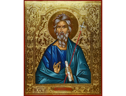 Андрей Первозванный, святой апостол, священномученик. Рукописная икона.