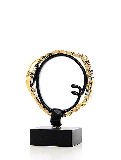 Часы Майкл Корс с розовым циферблатом золотые