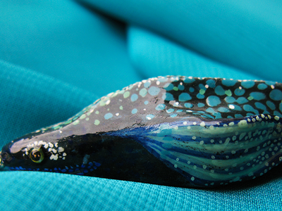 Самая Древняя Рыба. Подвеска из полимерной глины в виде доистоического волшебного существа со дна Великого Океана