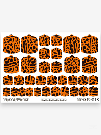 Пленки для педикюра 9,5*13,5 см PR-818