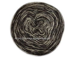 Рассказовская Шерсть натуральная цвет меланж темный