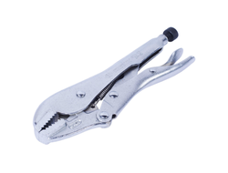 Зажим с фиксатором 185 мм, с прямыми губками KING TONY 6031-07R