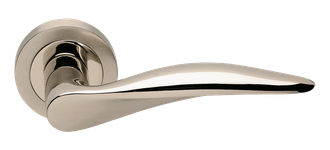 Дверные ручки Morelli Luxury DALI NIS/NIK Цвет - Матовый никель/никель