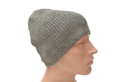 Шапка из альпака и шелка для мужчин