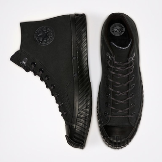 Кеды Converse All Star total black кожаные черные