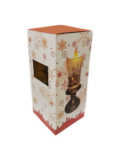 LED Свеча новогодняя со светодиодами, 11*11*28см, (три вида)