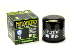 Масляный фильтр HIFLO FILTRO HF204 для Yamaha Grizzly 350/400/450/550/660/700, Kodiak 450/700/ STELS ATV 600GT/700D/700GT/800D/800GT/ Kawasaki Brute Force 650/750/ Arctic Cat 600/650/ Suzuki/ Honda/ Triumph/ MV Agusta/ Mercury/ Mariner