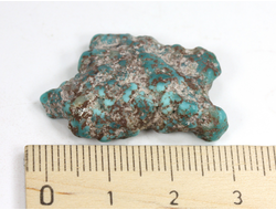 Бирюза, необработанный, дикий образец, США, Аризона (31*21*9 мм, 5 г) №37591