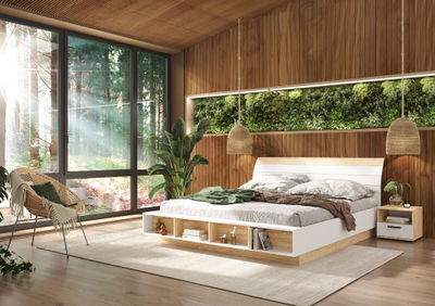 Санса ТБ-01 Тумба прикроватная Сонома/Белый