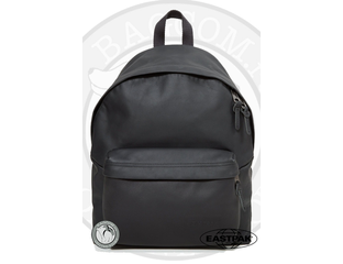 Eastpak black leather backpack cheap