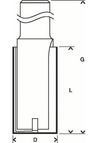 Пазовая фреза Bosch 8 ( D-6; L-16 )