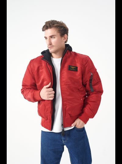 Куртка MA-1 HOODED RED/RED