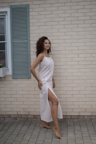 Сорочка из батиста (персиковая)