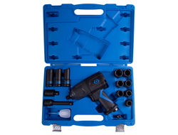 Гайковерт пневматический ударный 1/2", 1356 Нм, с комплектом головок, 15 предметов KING TONY 44803AMP