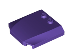 Wedge 4 x 4 x 2/3 Triple Curved, Dark Purple (45677 / 6287592)