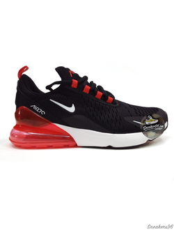 Nike Air Max 270 Черно-Красные Унисекс (36-45)