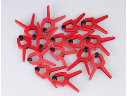 Jas: Зажим пластиковый, 25 мм (набор 15 шт.)