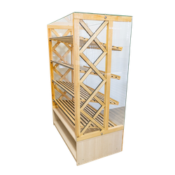 (ЭКС0300) Хлебная витрина "EXCLUSIVE" с 4-мя наклонными полками