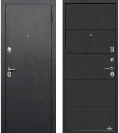 7,5 см Гарда Букле черный Бетон графит