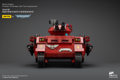 Хищник-Аннигилятор Кровавых Ангелов (Warhammer 40k) - КОЛЛЕКЦИОННАЯ ФИГУРКА 1/18 Blood Angels Predator Annihilator with Twin Lascannons (JT01499) - JOYTOY