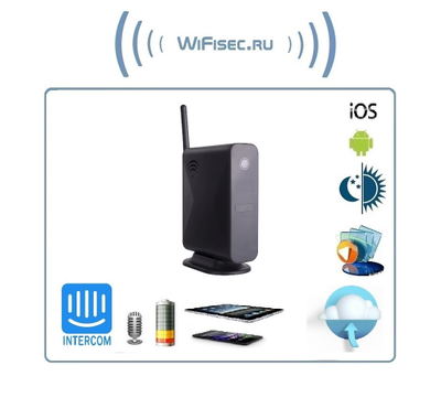 DE/TY009 WiFi видеоняня в корпусе роутера, интерком связь, ночное видение, с DVR. Full HD 2 Mp (Tuya/Ulooka/Smart Life)