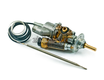 Кран горелки духовки DARINA  GM141, 241, 341, 441 с термостатом и газ-контролем (Т3-NO-04-000-820342L) 1-ход