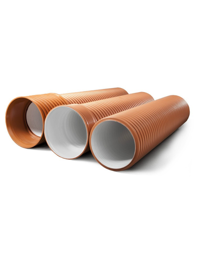 Гофрированные раструбные трубы ПП для наружной канализации и водоотведения