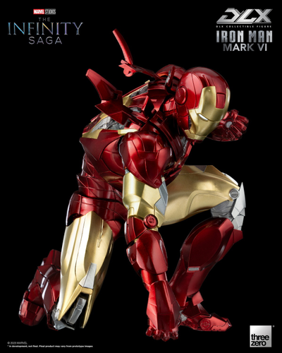 Железный Человек (Iron Man) - Коллекционная фигурка 1/12 SCALE The Infinity Saga DLX Iron Man Mark 6 (3Z05000C0) - Threezero