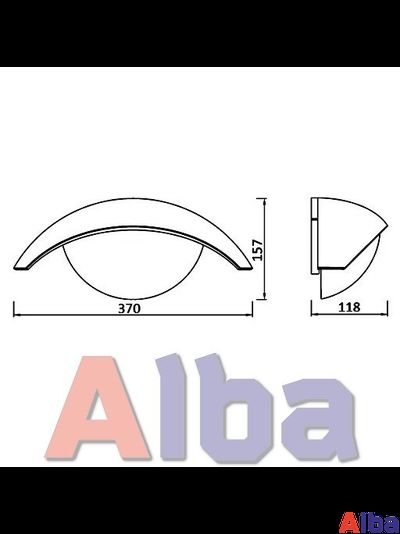 Светильник садово-парковый Геометрия w1853 настенный